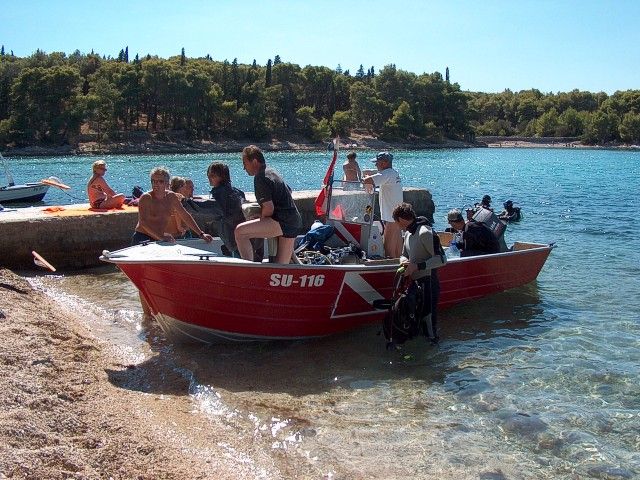 Zdjęcia z nurkowania w Chorwacji - 2003 r. Centrum nurkowe Amber